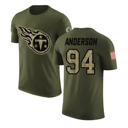 Abdullah Anderson Tennessee Titans Men's Legend Olive Salute to Service T-Shirt