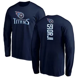 Anfernee Orji Tennessee Titans Youth Navy Backer Long Sleeve T-Shirt -