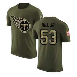 Anthony Hill Jr. Tennessee Titans Men's Legend Olive Salute to Service T-Shirt