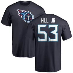 Anthony Hill Jr. Tennessee Titans Men's Navy Name & Number Logo T-Shirt -