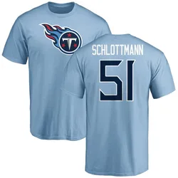 Austin Schlottmann Tennessee Titans Youth Light Blue Name & Number Logo T-Shirt -