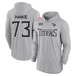 Blake Hance Tennessee Titans Youth Gray 2024 Salute to Service Lightweight Performance Long Sleeve Hooded T-Shirt