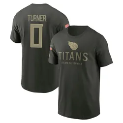 Cole Turner Tennessee Titans Youth Forest/Green 2025 Salute to Service Sideline Primary Edge T-Shirt
