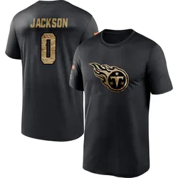 Courtney Jackson Tennessee Titans Youth Black 2020 Salute To Service Performance T-Shirt