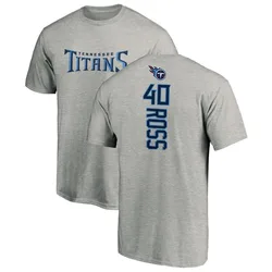 Davion Ross Tennessee Titans Youth Backer T-Shirt - Ash
