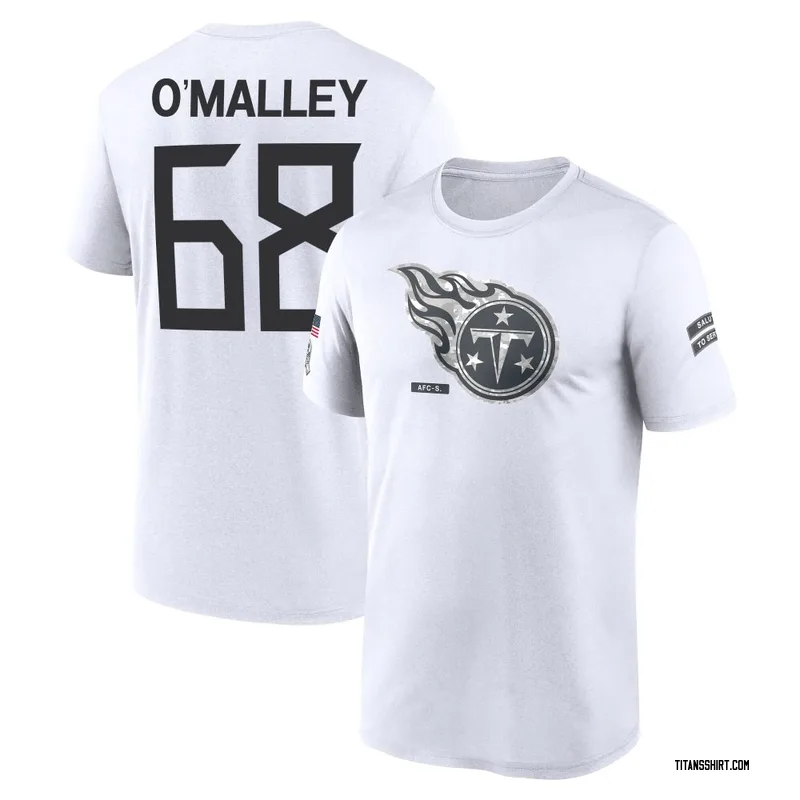 Devonte O'Malley Tennessee Titans Men's Legend White 2024 Salute to Service Performance T-Shirt