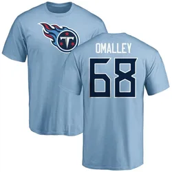 Devonte O'Malley Tennessee Titans Men's Light Blue Name & Number Logo T-Shirt -