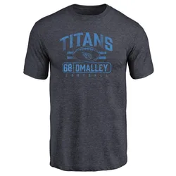 Devonte O'Malley Tennessee Titans Men's Navy by Flanker Tri-Blend T-Shirt -