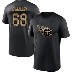 Devonte O'Malley Tennessee Titans Youth Black 2020 Salute To Service Performance T-Shirt