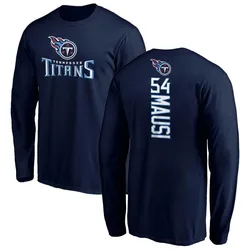 Dorian Mausi Tennessee Titans Men's Navy Backer Long Sleeve T-Shirt -