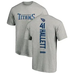 Erick Hallett II Tennessee Titans Men's Backer T-Shirt - Ash