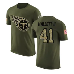 Erick Hallett II Tennessee Titans Youth Legend Olive Salute to Service T-Shirt