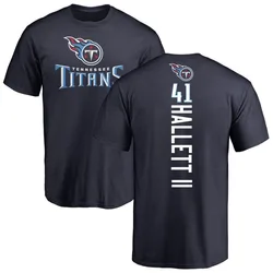 Erick Hallett II Tennessee Titans Youth Navy Backer T-Shirt -