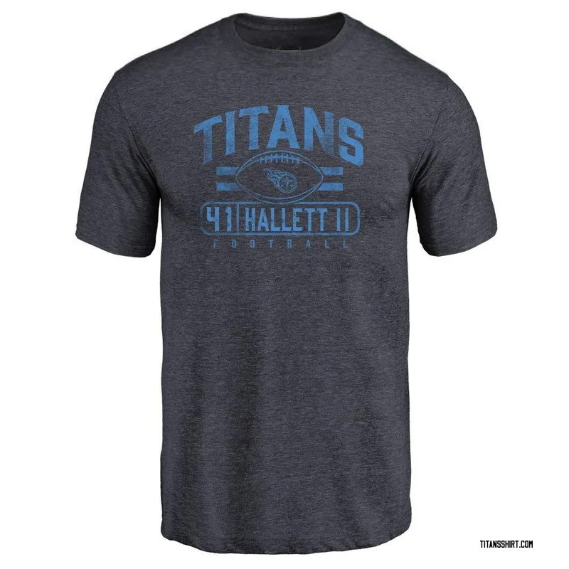 Erick Hallett II Tennessee Titans Youth Navy by Flanker Tri-Blend T-Shirt -