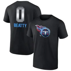 Hank Beatty Tennessee Titans Men's Black by Midnight Mascot T-Shirt -