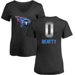 Hank Beatty Tennessee Titans Women's Black by Midnight Mascot T-Shirt -