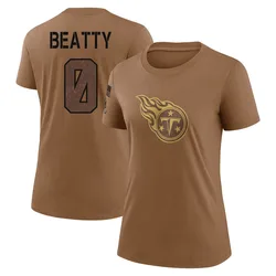 Hank Beatty Tennessee Titans Women's Legend Brown 2023 Salute To Service Performance T-Shirt
