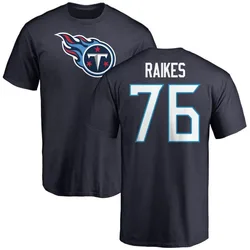 Isaiah Raikes Tennessee Titans Men's Navy Name & Number Logo T-Shirt -
