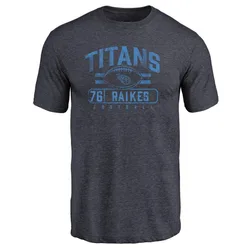Isaiah Raikes Tennessee Titans Men's Navy by Flanker Tri-Blend T-Shirt -