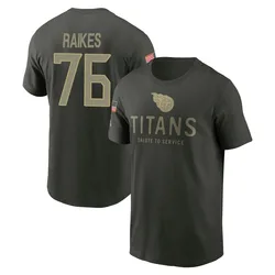 Isaiah Raikes Tennessee Titans Youth Forest/Green 2025 Salute to Service Sideline Primary Edge T-Shirt