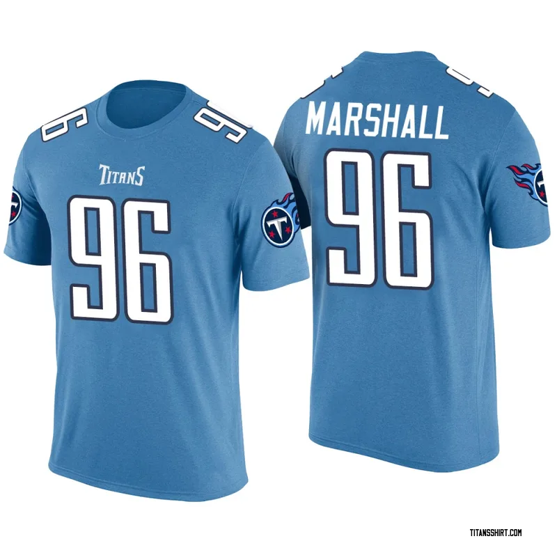 Jackie Marshall Tennessee Titans Men's Legend Blue Color Rush T-Shirt