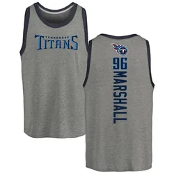 Jackie Marshall Tennessee Titans Youth by Backer Tri-Blend Tank Top - Ash