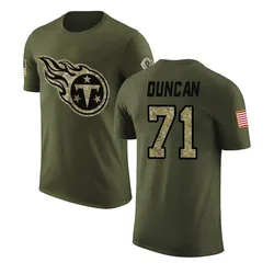 Jaelyn Duncan Tennessee Titans Men's Legend Olive Salute to Service T-Shirt