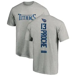 James Proche II Tennessee Titans Youth Backer T-Shirt - Ash