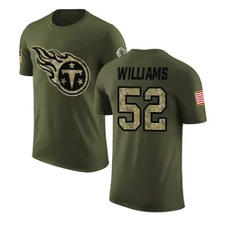 James Williams Tennessee Titans Youth Legend Olive Salute to Service T-Shirt