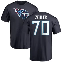 Kevin Zeitler Tennessee Titans Men's Navy Name & Number Logo T-Shirt -