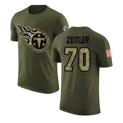 Kevin Zeitler Tennessee Titans Youth Legend Olive Salute to Service T-Shirt