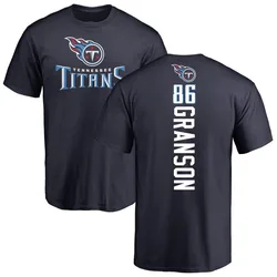 Kylen Granson Tennessee Titans Men's Navy Backer T-Shirt -