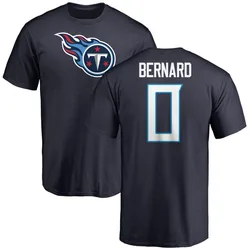 Micah Bernard Tennessee Titans Men's Navy Name & Number Logo T-Shirt -