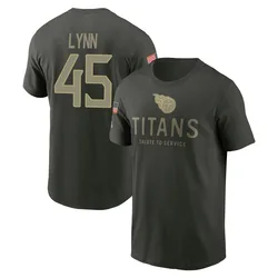 Nate Lynn Tennessee Titans Youth Forest/Green 2025 Salute to Service Sideline Primary Edge T-Shirt