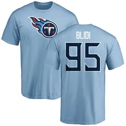 Philip Blidi Tennessee Titans Youth Light Blue Name & Number Logo T-Shirt -