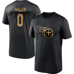 Rasheed Miller Tennessee Titans Men's Black 2020 Salute To Service Performance T-Shirt