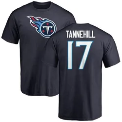 Ryan Tannehill Tennessee Titans Men's Navy Any Name & Number Logo T-Shirt -