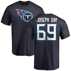 Sebastian Joseph-Day Tennessee Titans Youth Navy Name & Number Logo T-Shirt -