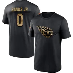 Shad Banks Jr. Tennessee Titans Men's Black 2020 Salute To Service Performance T-Shirt
