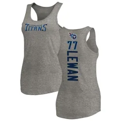 Taylor Lewan Tennessee Titans Women's by Backer Tri-Blend Tank Top - Ash