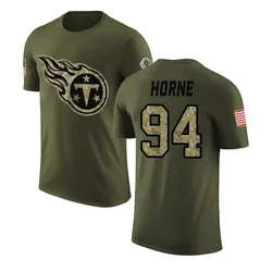 Timmy Horne Tennessee Titans Men's Legend Olive Salute to Service T-Shirt