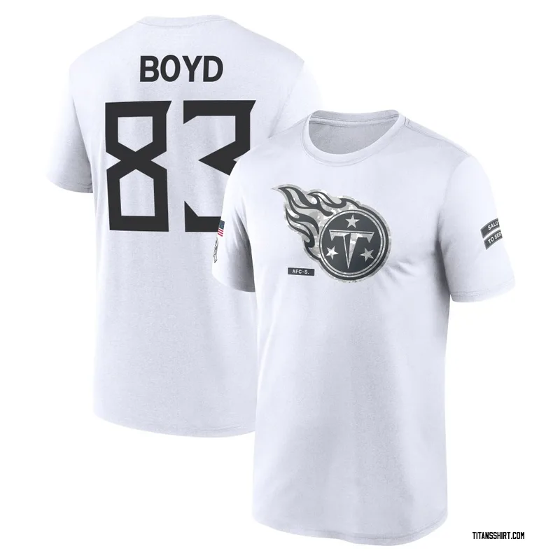 Tyler Boyd Tennessee Titans Men's Legend White 2024 Salute to Service Performance T-Shirt