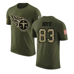 Tyler Boyd Tennessee Titans Youth Legend Olive Salute to Service T-Shirt