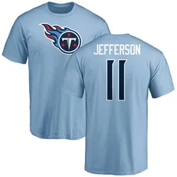 Van Jefferson Tennessee Titans Youth Light Blue Name & Number Logo T-Shirt -